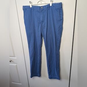 POLO RALPH LAUREN Men Blue Pants Size 38x32 Stretch Slim Fit Classic Style !